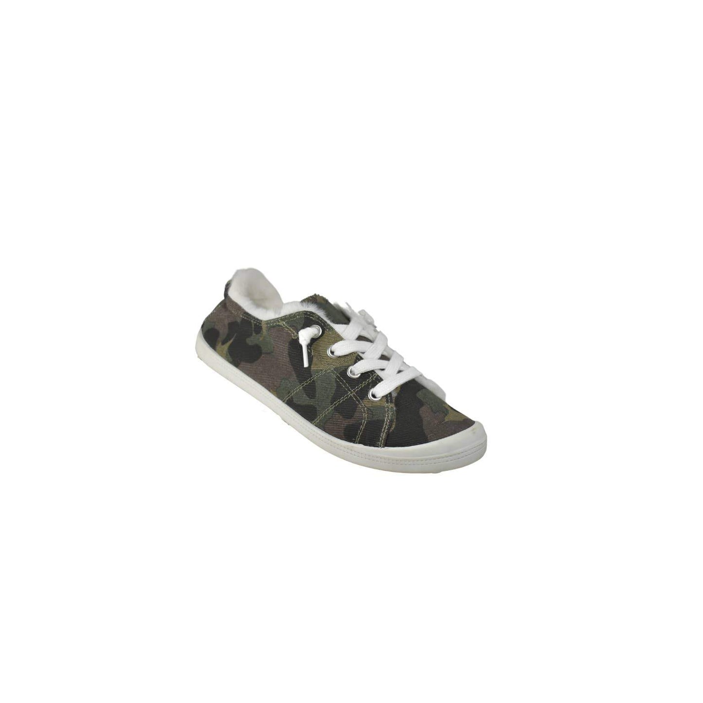 Women's Canvas Shoe with Fur