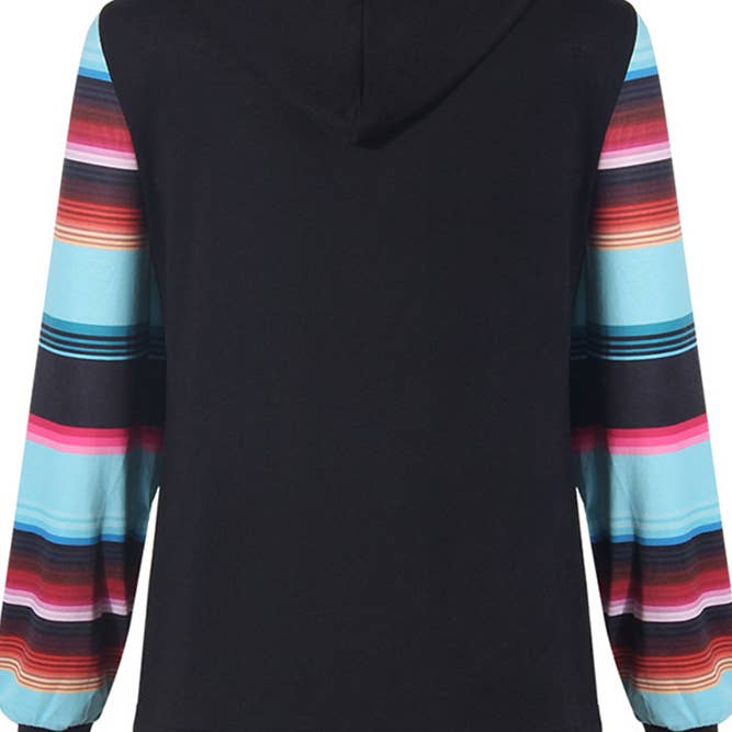 Striped Sleeves Hoodie