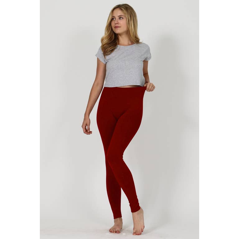 Burgundy Micro Fiber Leggings