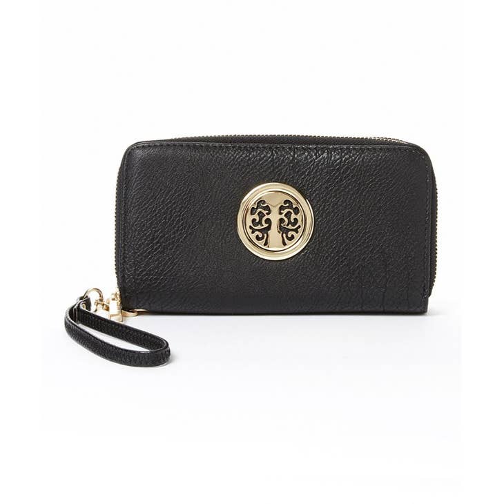 MKF Collection Icona Full-Zip Wallet with Wrist Strap