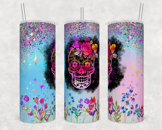 Holographic Sugar Skulls | Tumbler