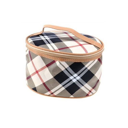 Plaid and Checker Cosmetic Bag