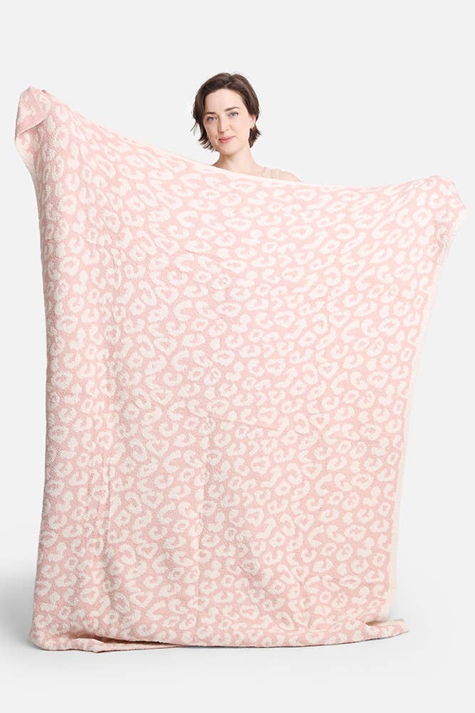 Luxury Soft Leopard Blanket-Pink