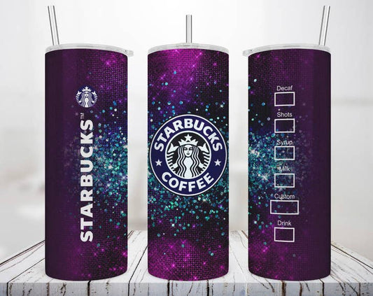 Galaxy Glitter Coffee Tumbler