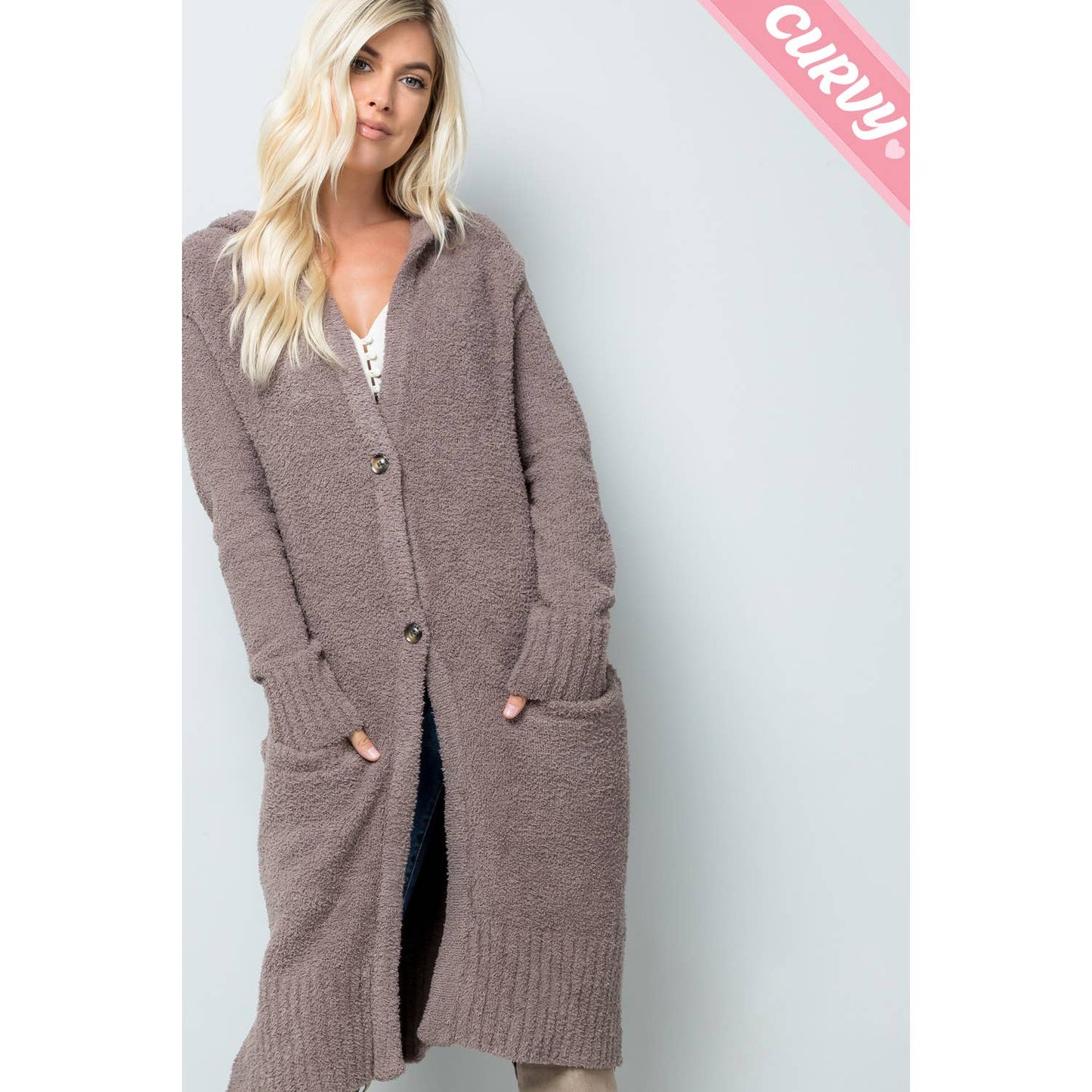 Hoodie Soft Long Cardigan